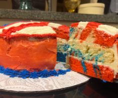 American Tie Dye Cake