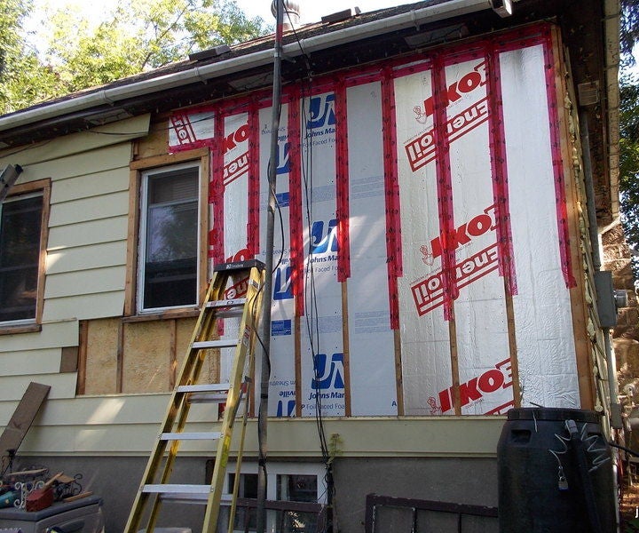 Adding Insulation to the Exterior of My House.