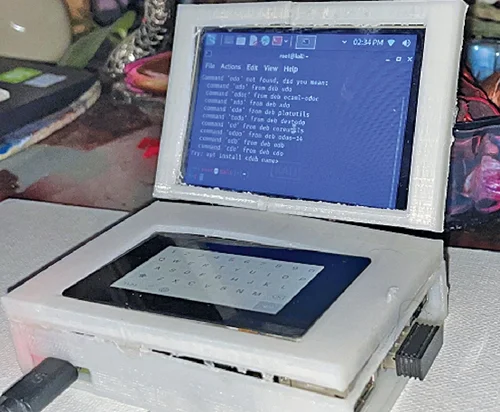 Homemade Smallest Touchscreen Laptop Using Raspberry Pi and E-ink Display