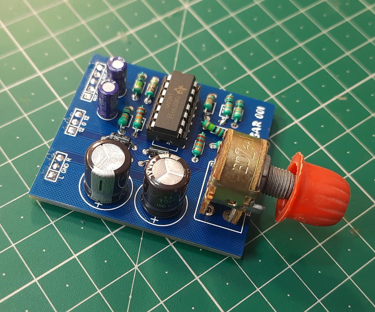 LM324 Based 4 Channel Audio Preamplifier Circuit