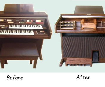 Converting a Dead Organ to Writing Desk - Furniture Upcycle