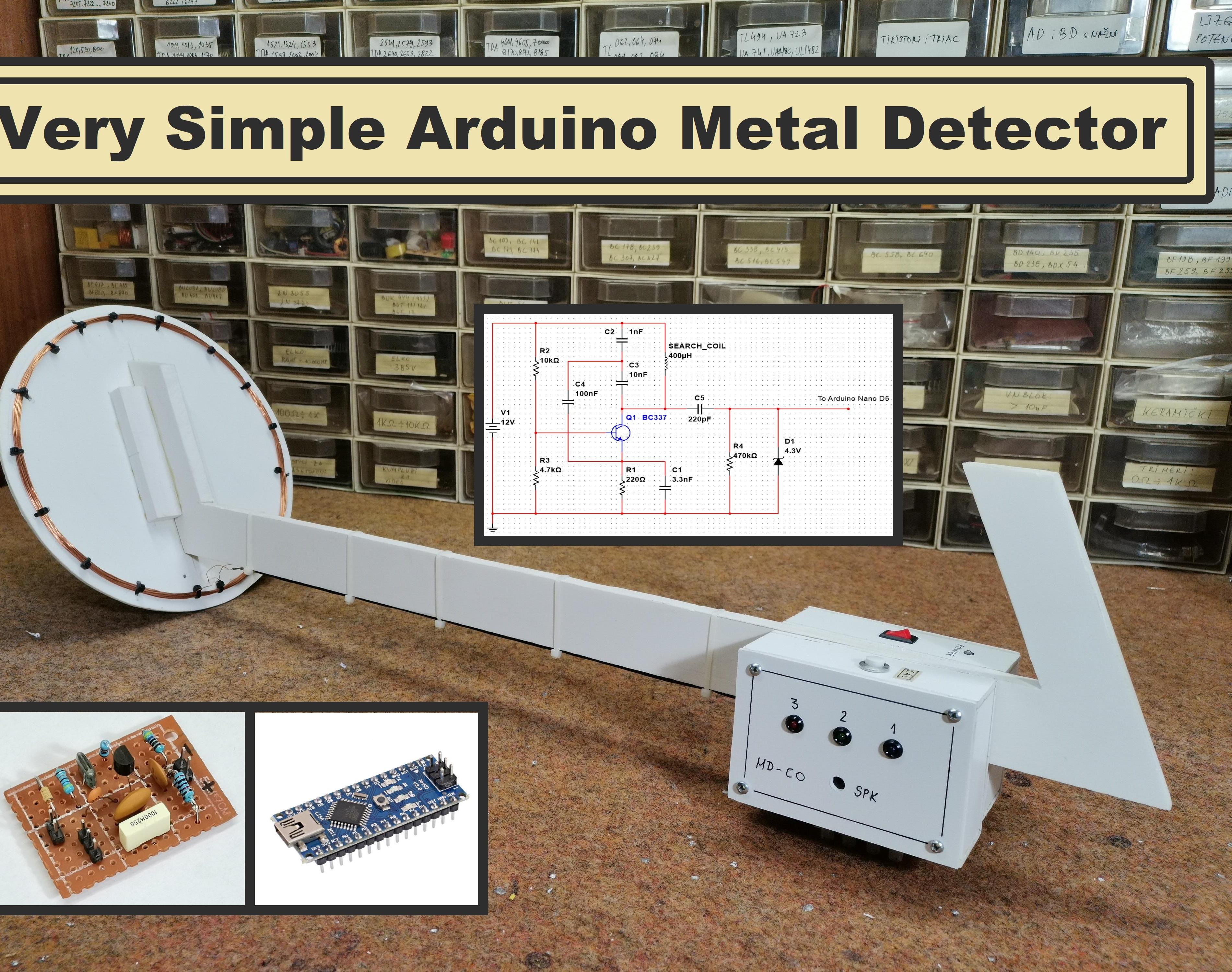 DIY Very Simple Arduino Metal Detector