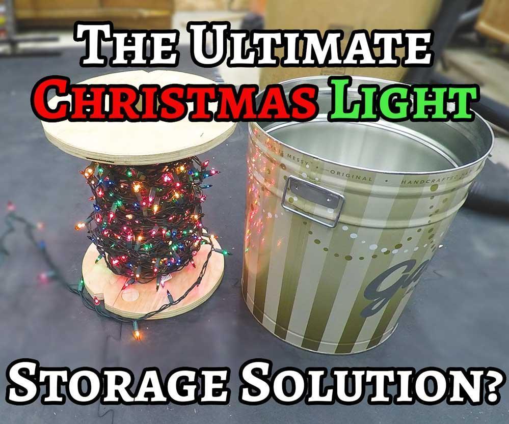 DIY Christmas Light Storage Spool