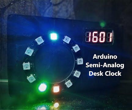 Arduino Semi-Analog Desk Clock || Arduino Desk Clock