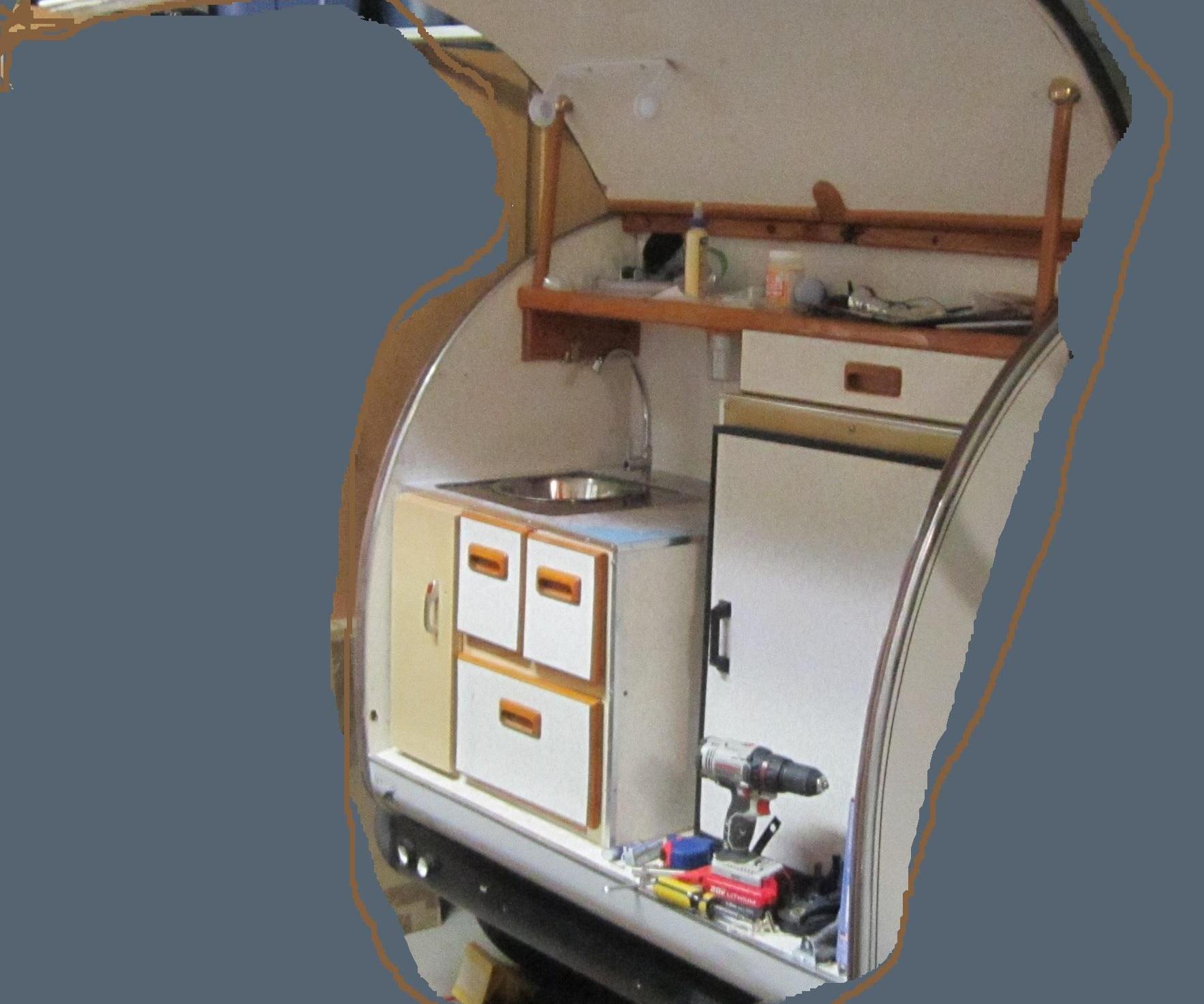 Teardrop Camper Galley Rebuild