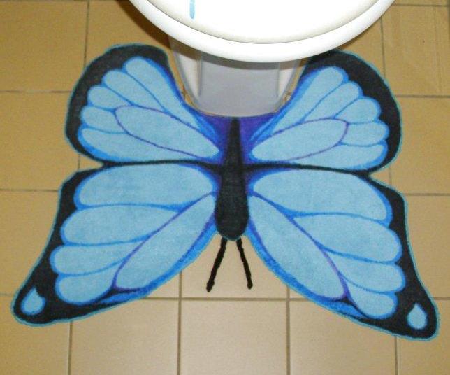 DIY Butterfly Toilet Mat