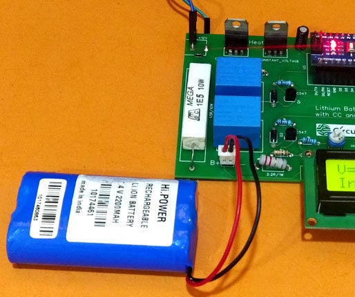 7.4V Two Step Lithium Battery Charger Circuit - CC and CV Mode