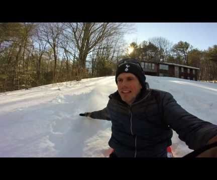 How to Steer a Sled So You Can Fly Down the Hill Like This