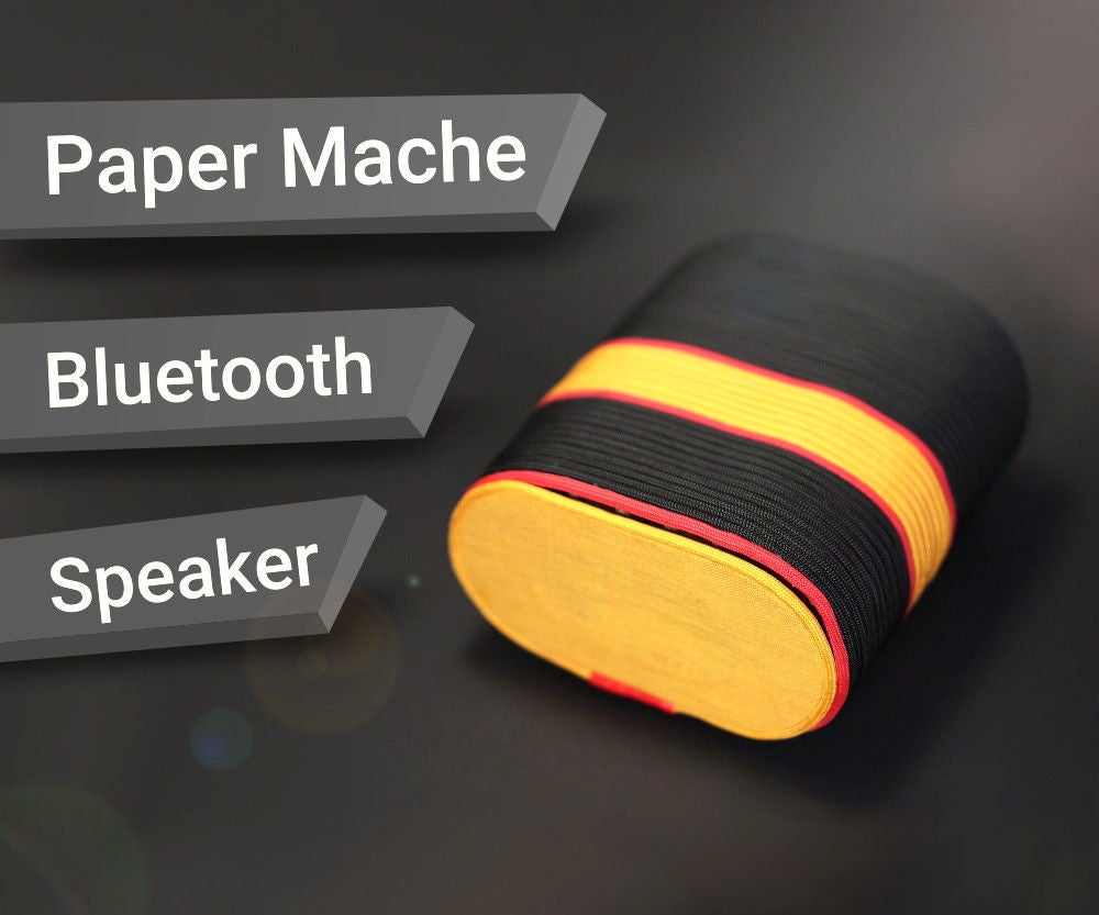 Paper Mache Bluetooth Speaker