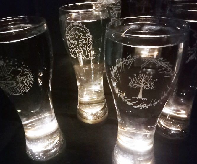 DIY Beer Glass Engraving - Lord of the Rings