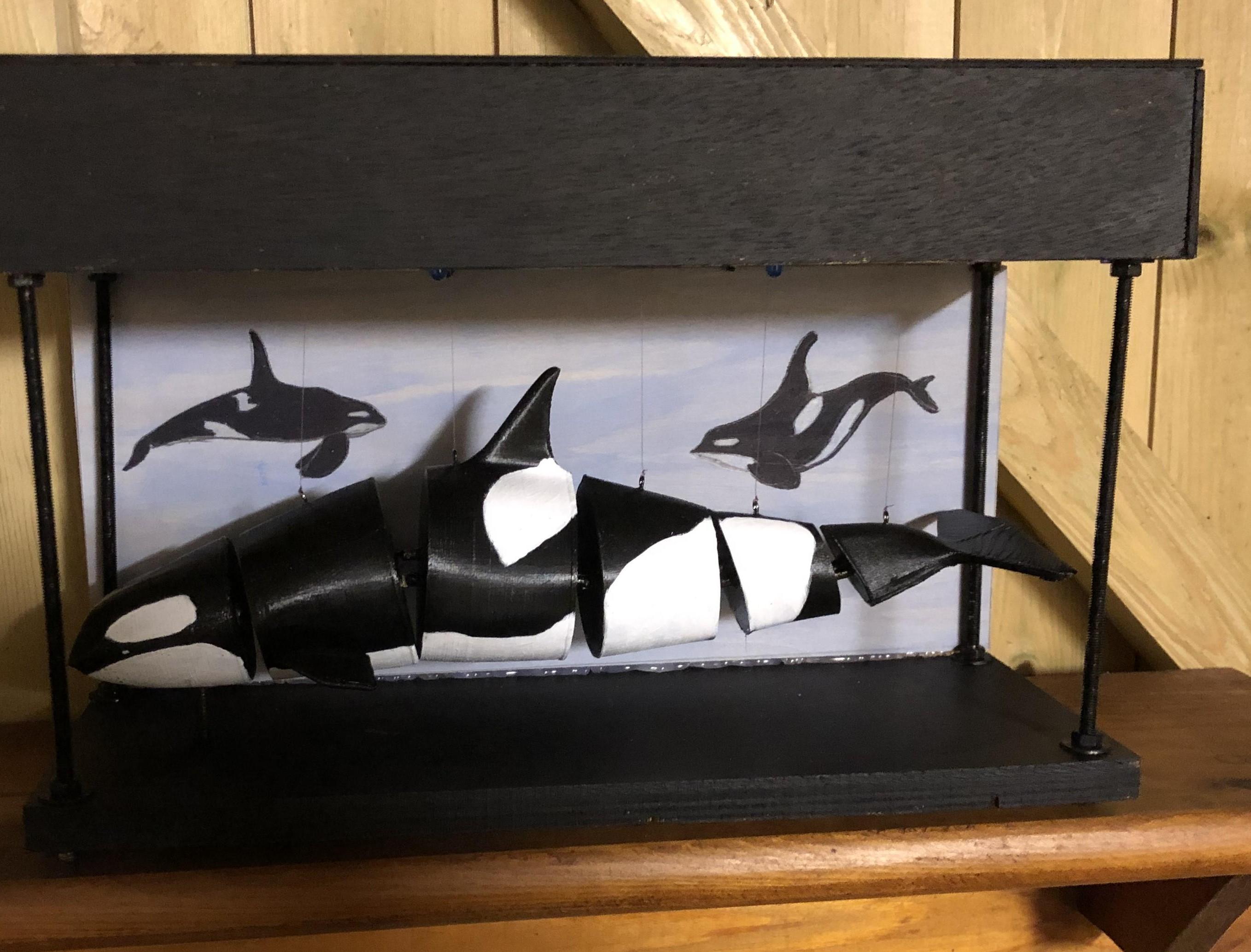 Mechanical 3D Printed Orca