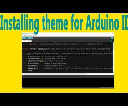 Install the Theme for the Arduino IDE 