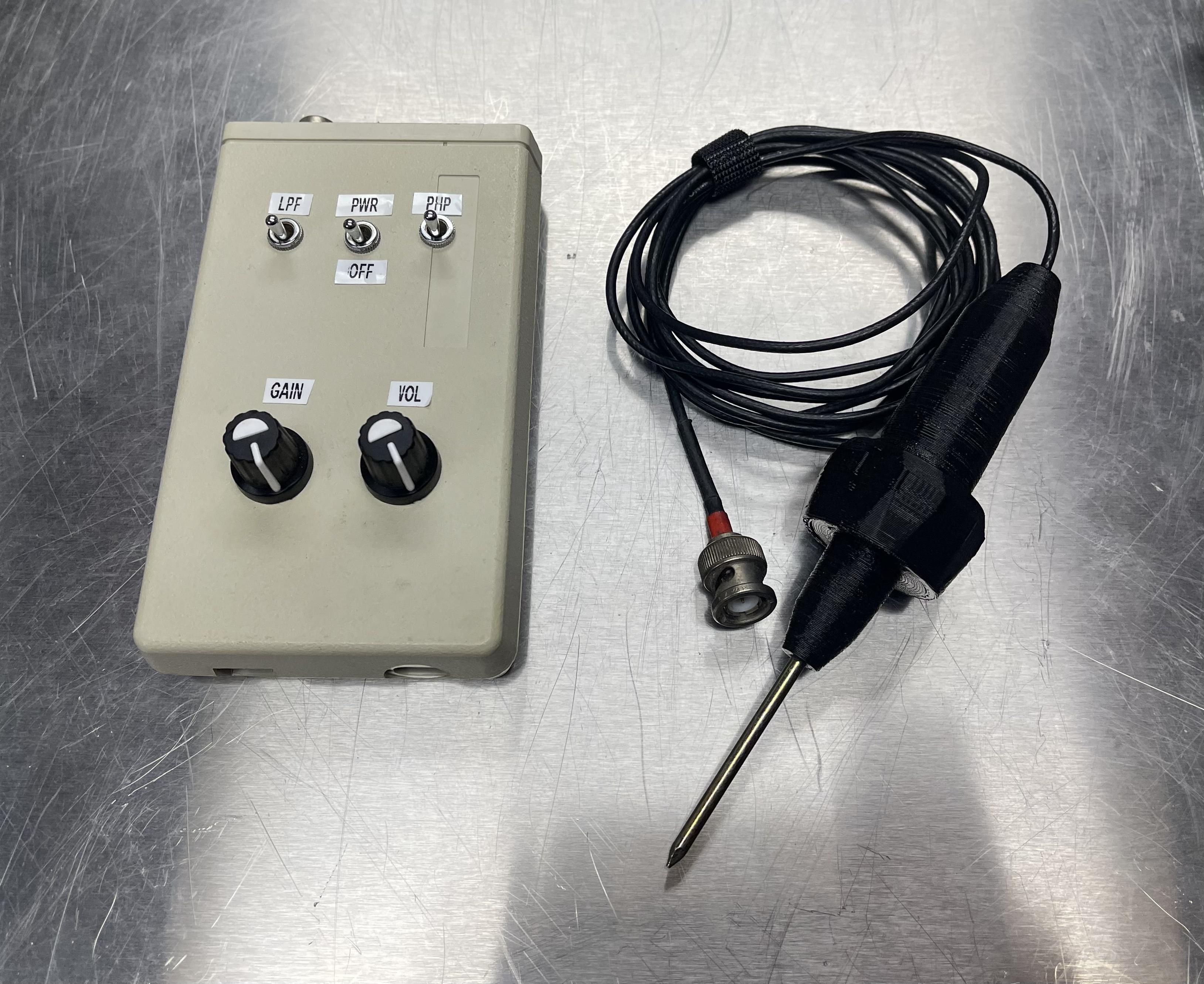 Amplified Automotive Stethoscope and Other Scope Compatible Probes