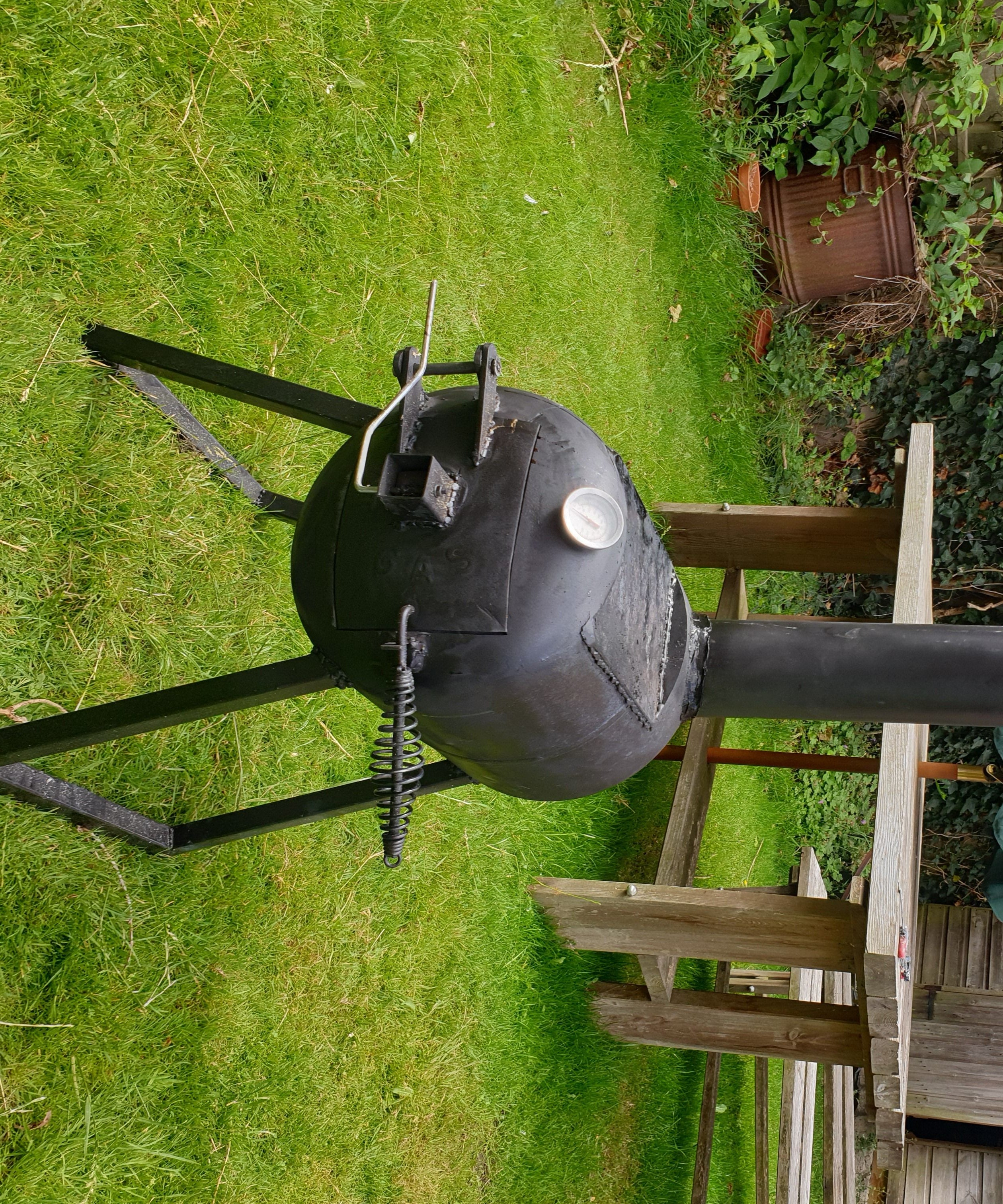 Wood Burning Stove With Hotplate From Gas Bottle