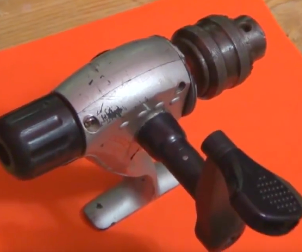 HOW TO MAKE Mini Hand-drill With Fixed-spool Reel