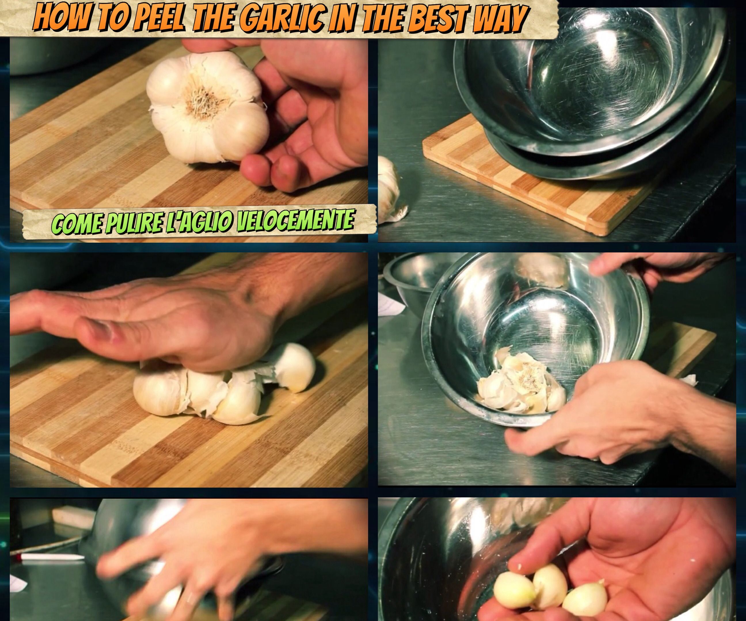 How to Clean a Garlic- Italian Food