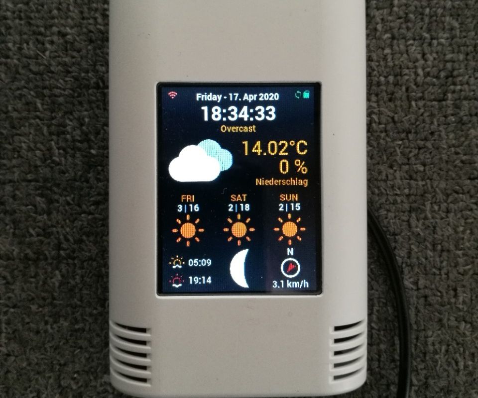 PiZero Colored Weather Station 