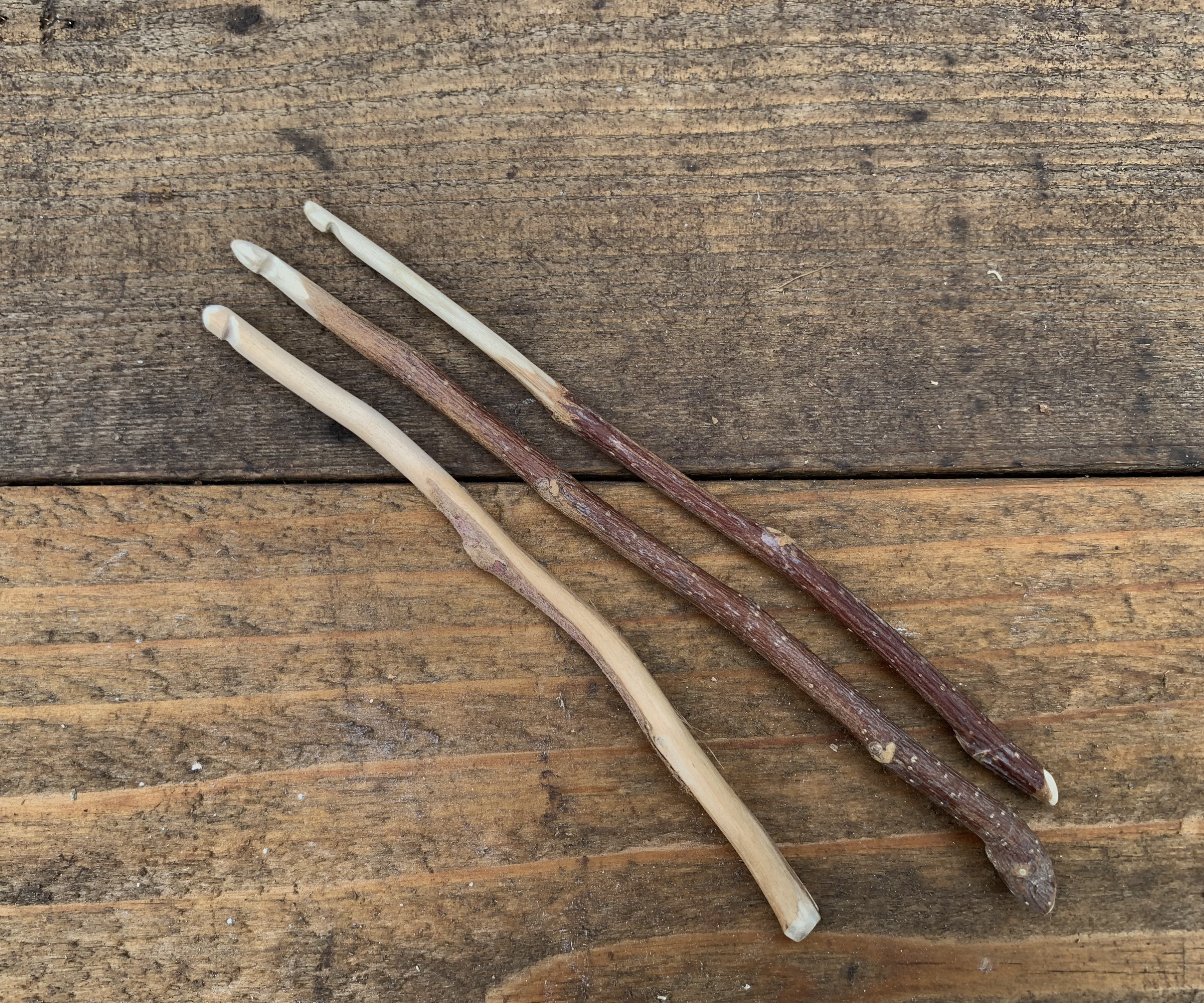 Diy Wooden Crochet Hooks From Just Sticks