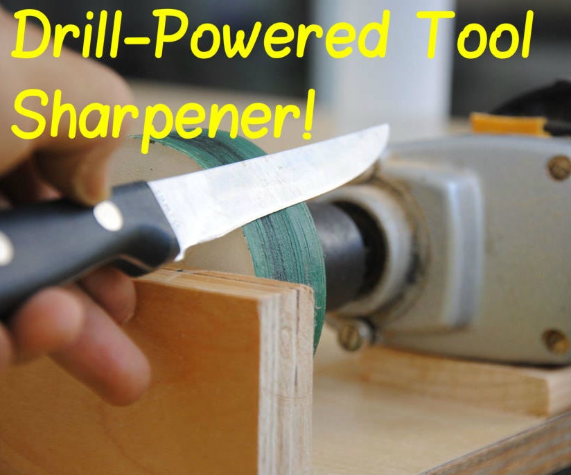 Drill-Powered Knife Sharpener! | DIY Woodworking Tools #9