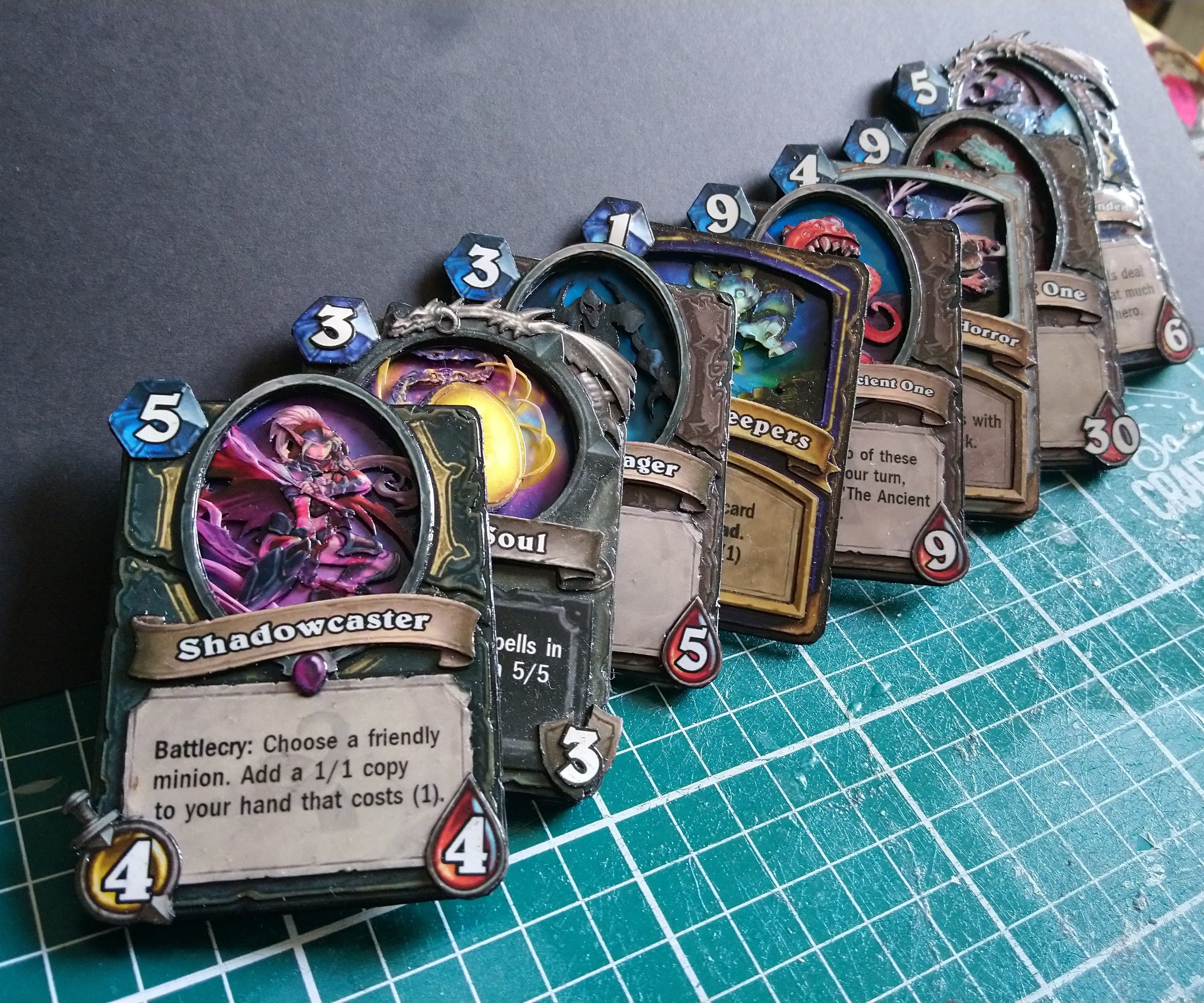 3D/Shadow Box Hearthstone Cards