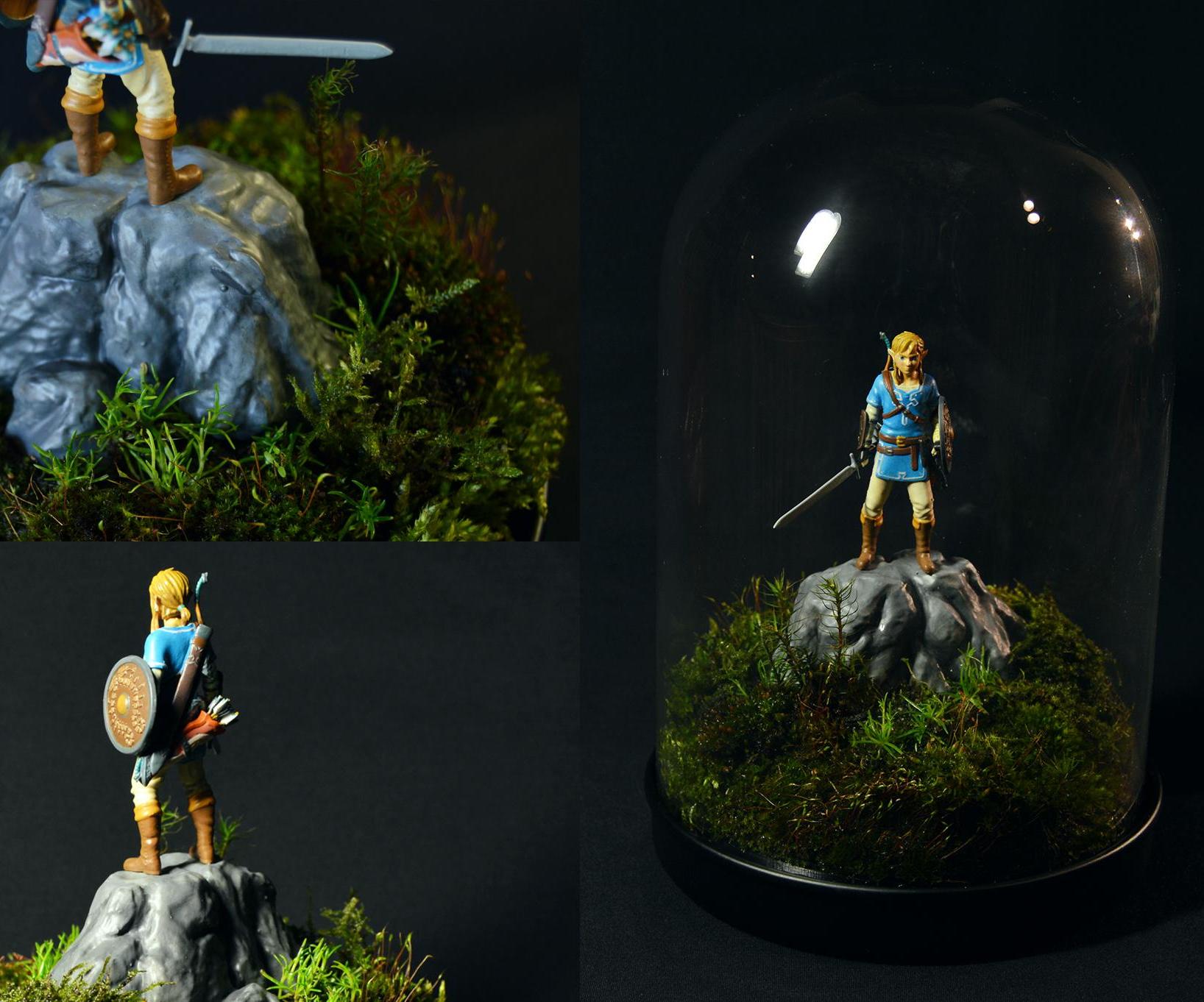 The Legend of Zelda - Moss Terrarium Using IKEA Glass Dome