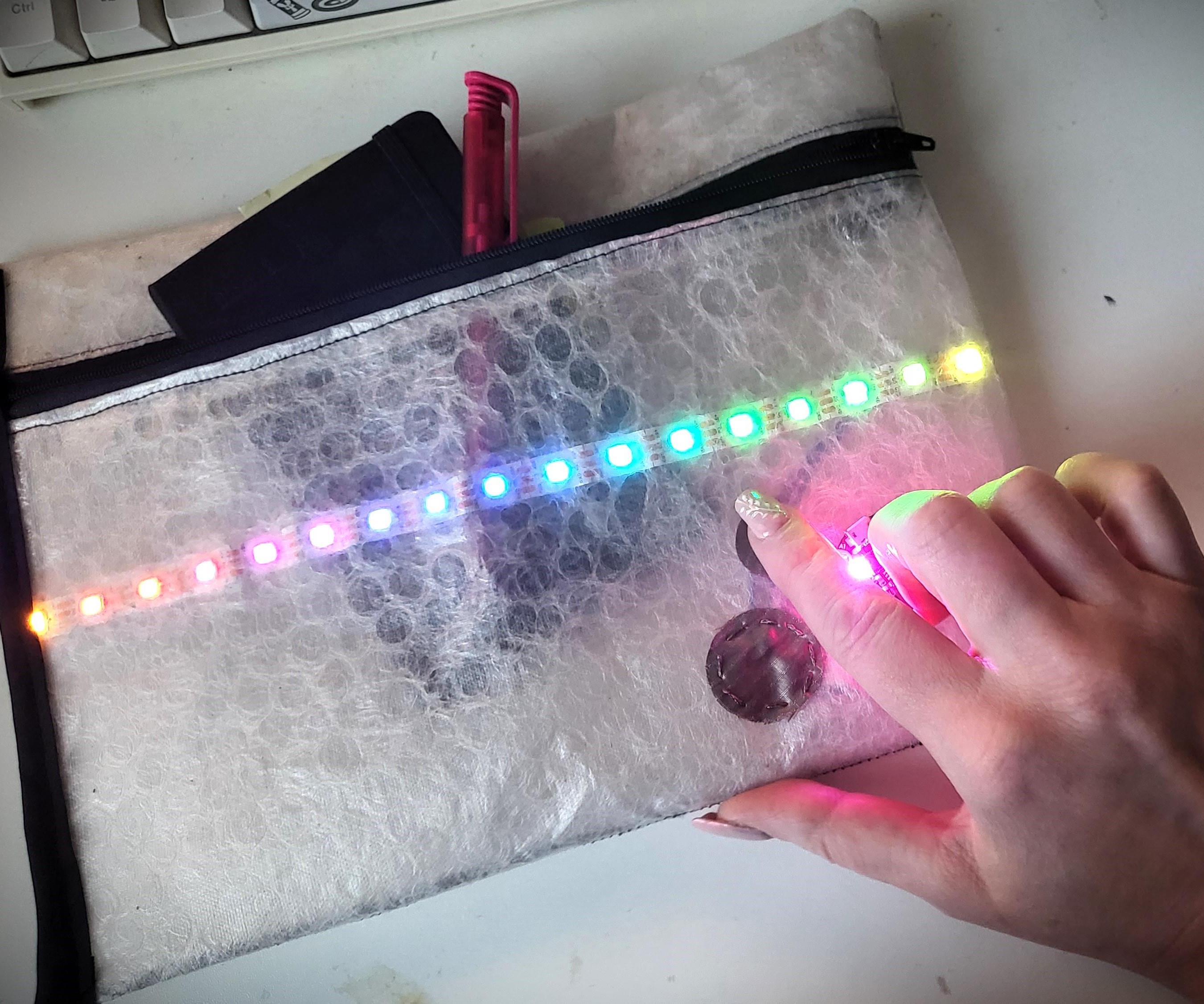 Making a Bling Bag With Recycled Bubble Wrap Fabric!