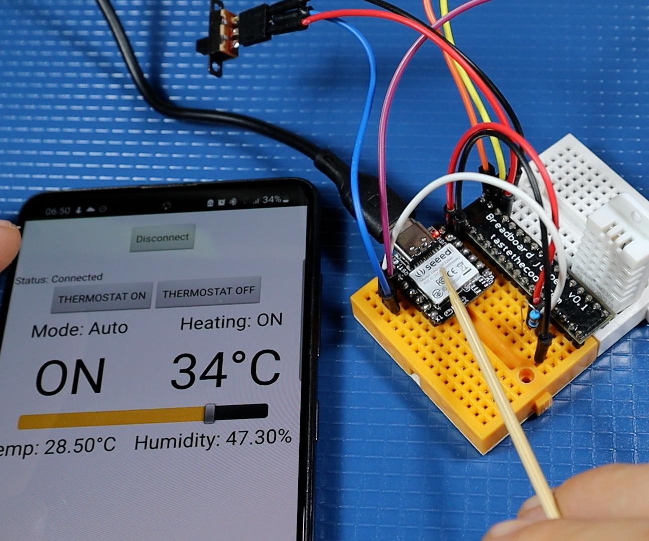 Arduino BLE Thermostat With Mobile App