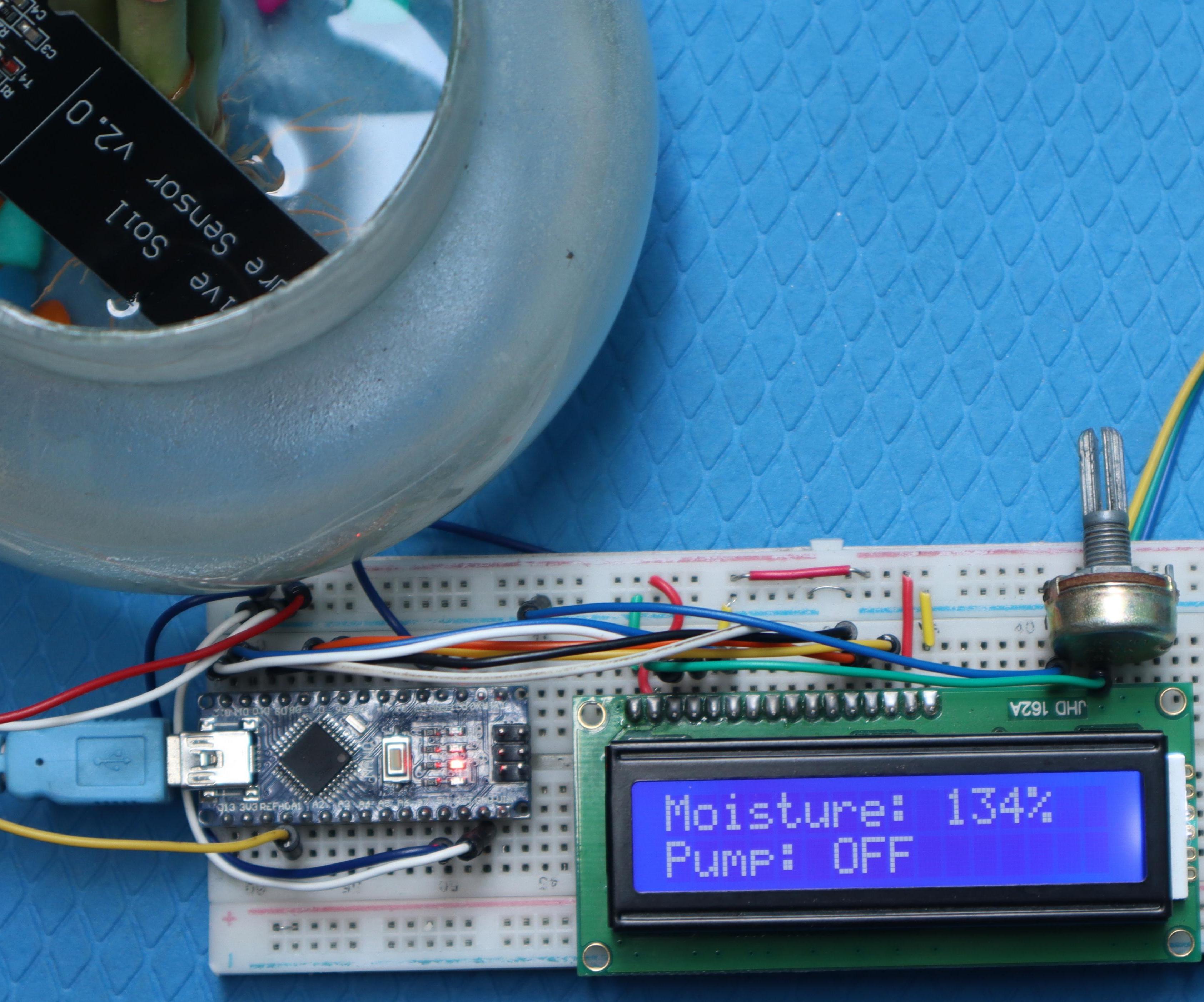 Automatic Plant Watering System Using Soil Moisture Sensor & Arduino