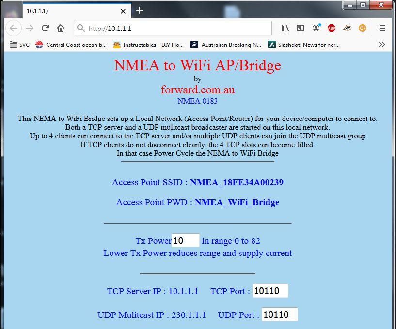 Cheap NMEA/AIS Hub -- RS232 to Wifi Bridge for Onboard Use