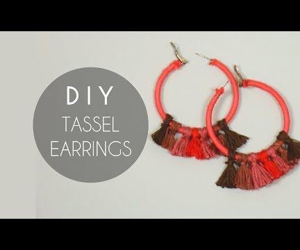 DIY Tassel Hoop Earrings