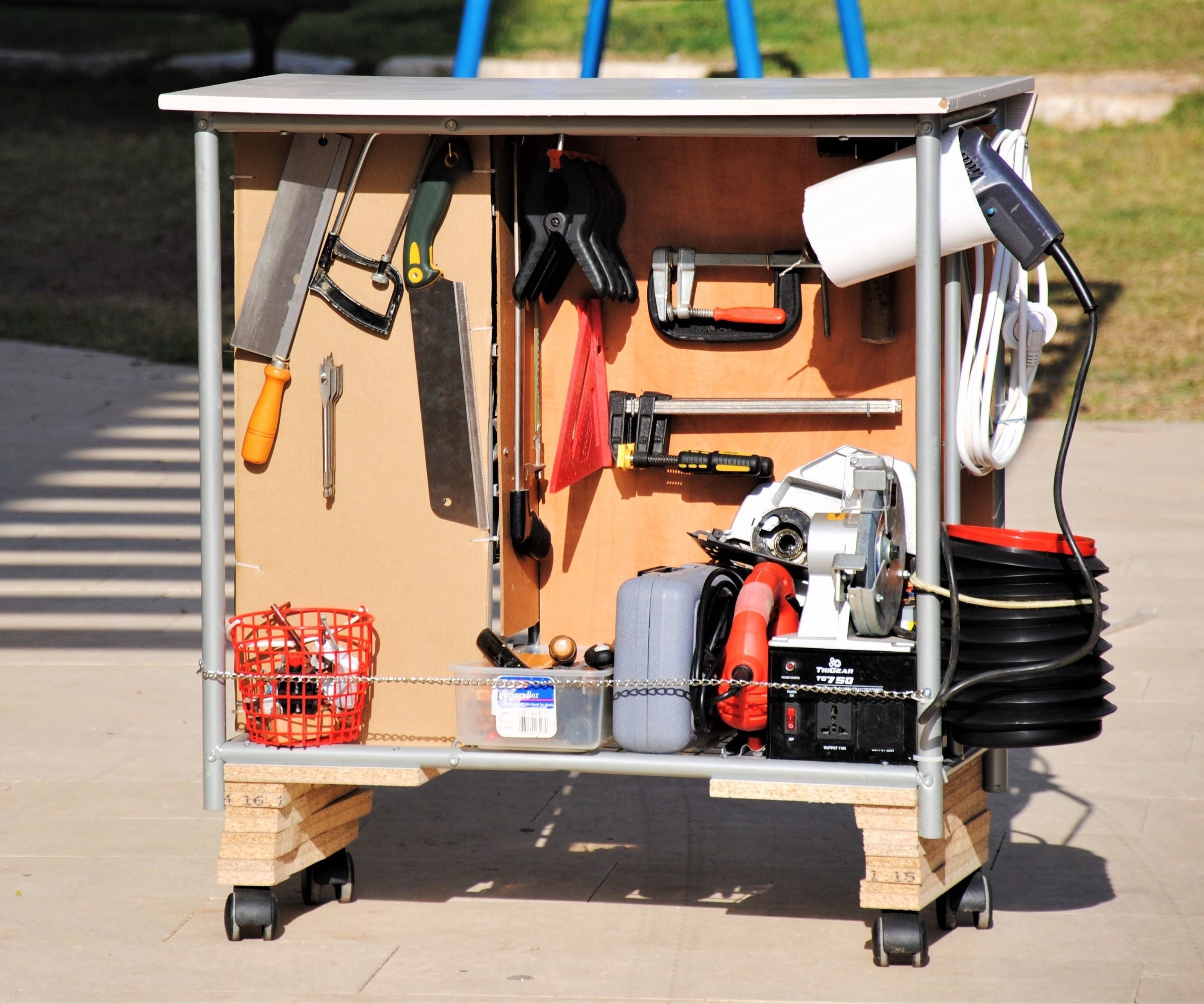 Rolling Tool Cart Workstation With TONS of Storage!