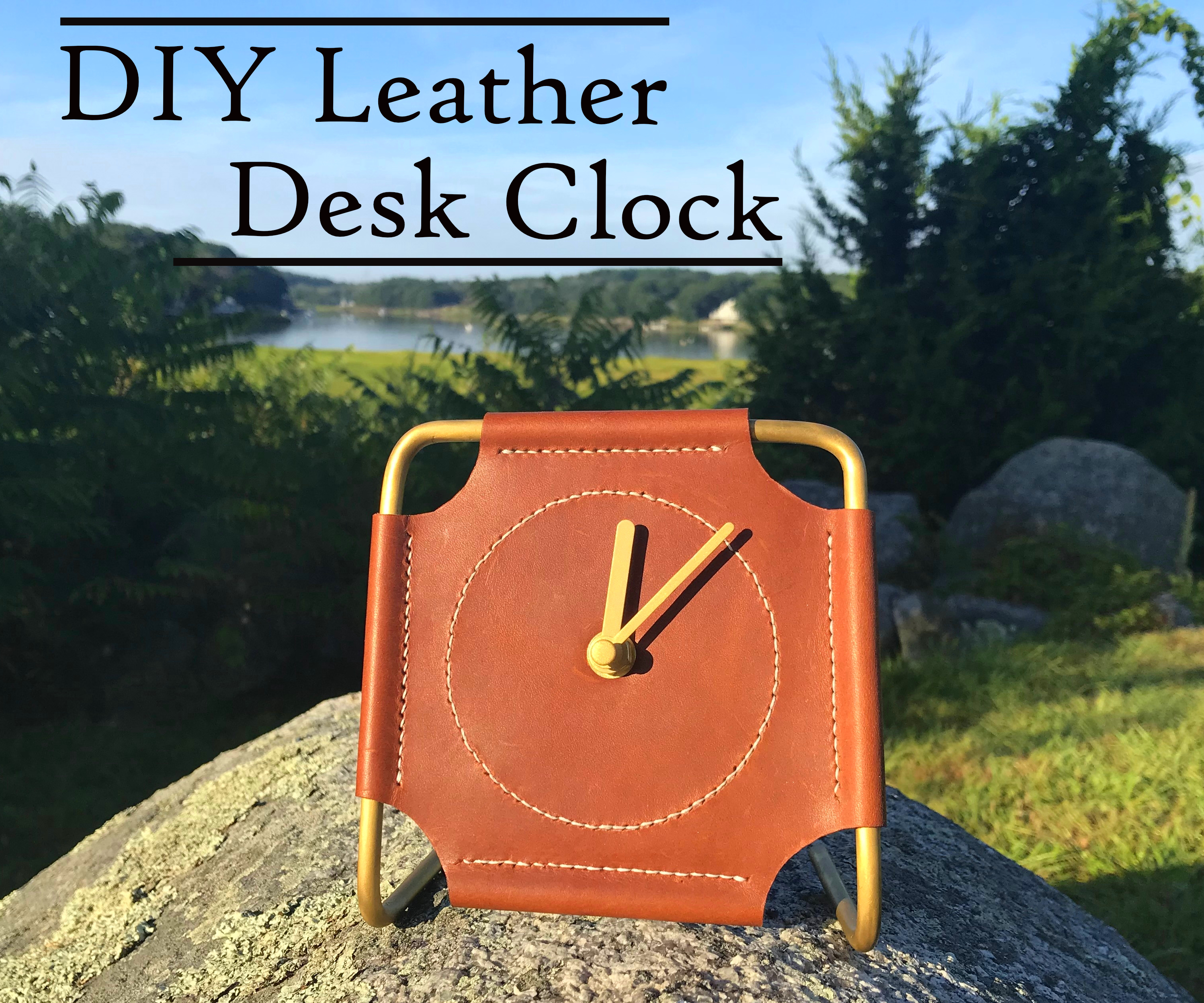How to Make a Leather & Brass Desk Clock