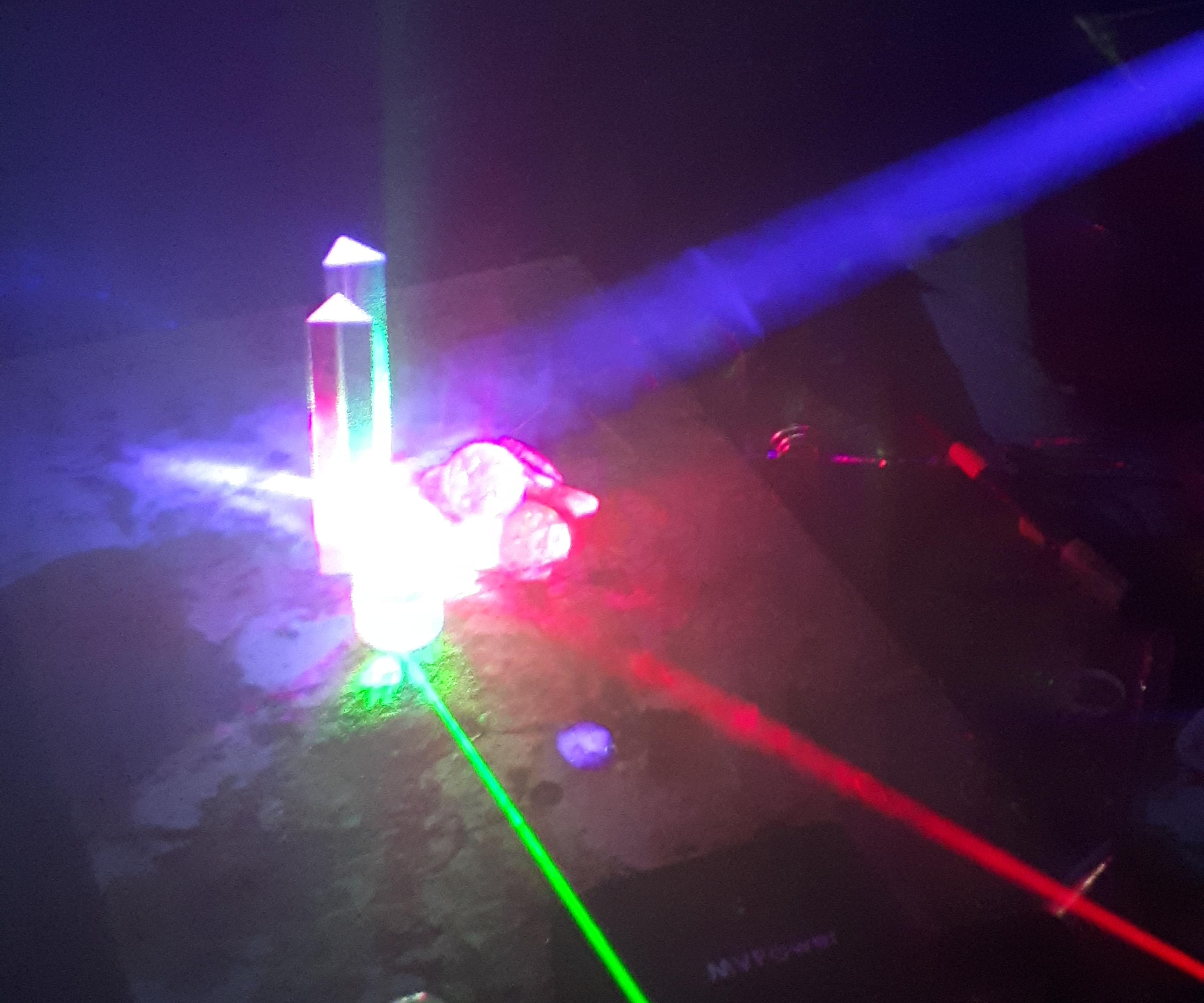 Fog Machine and Laser  Combined Show.