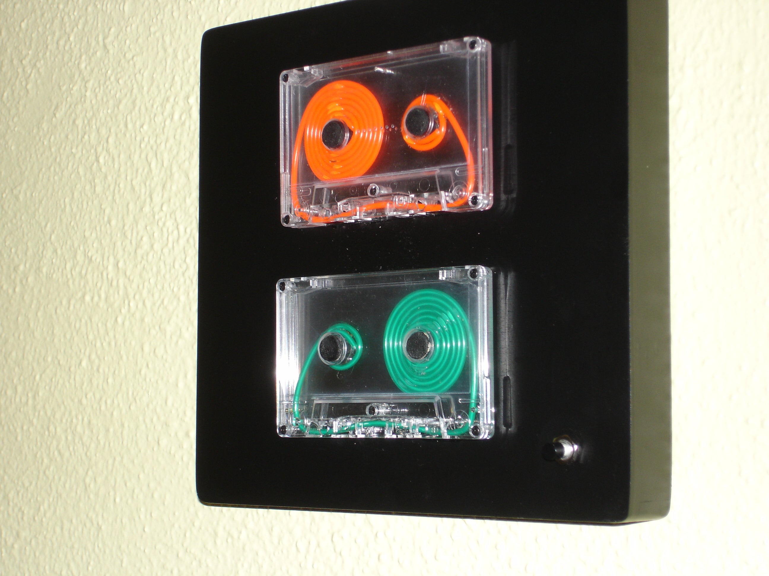 Hanging EL Wire Cassette Display