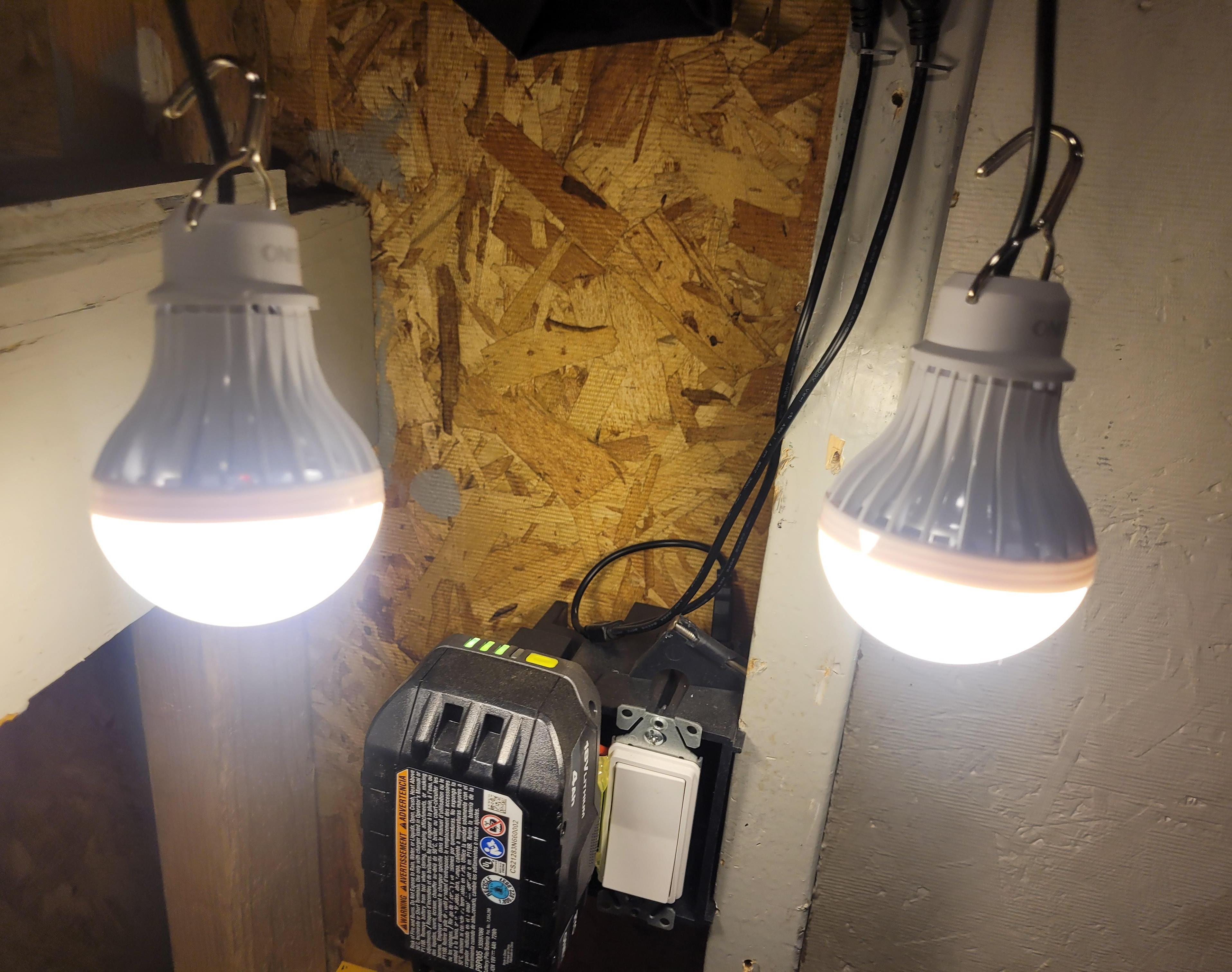 Ryobi 18v Battery Shed Lighting System, USB 5v – Off Grid Lighting for Your Shed Using Ryobi Batteries, Quick and Easy With No Soldering Required!