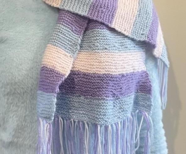 How to Knit a Scarf With Multiple Yarns.