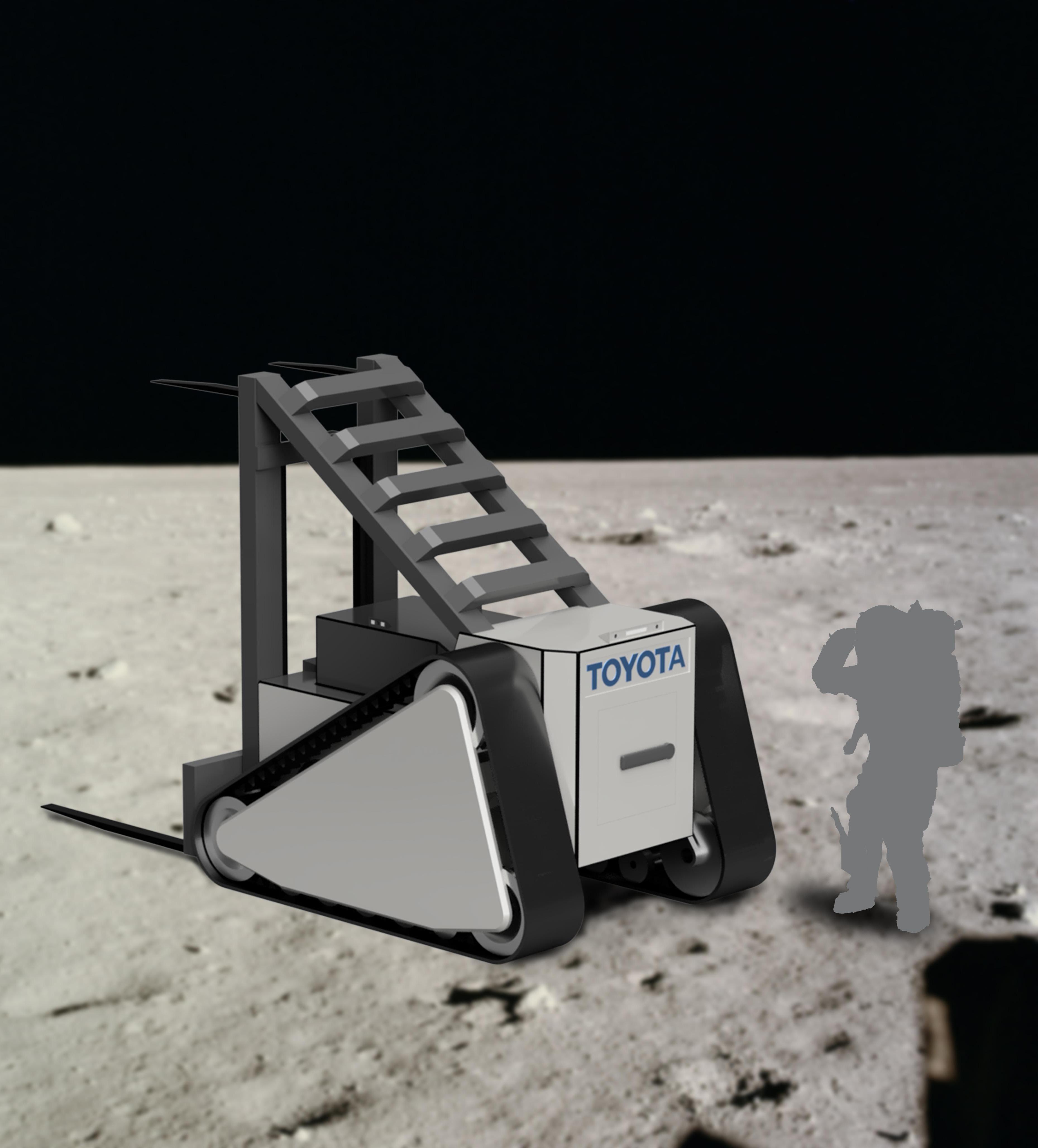 Electric Counterbalance Forklift for Use on the Moon