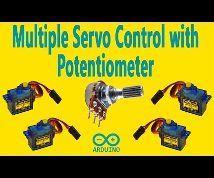 Arduino - Multiple Servo Control With a Potentiometer