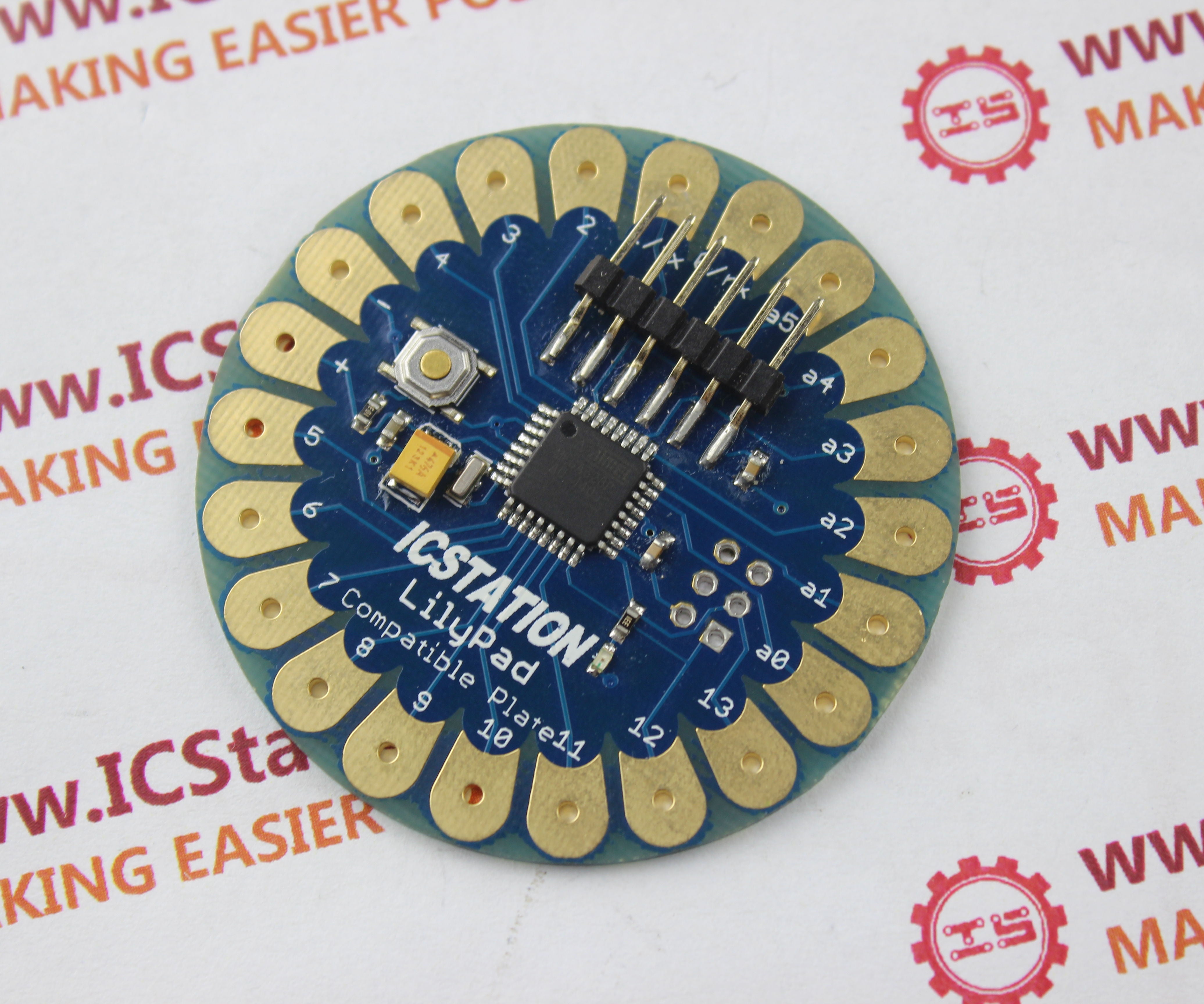 DIY Steps of ICStation Lilypad PCB Circuit Board Compatible Arduino