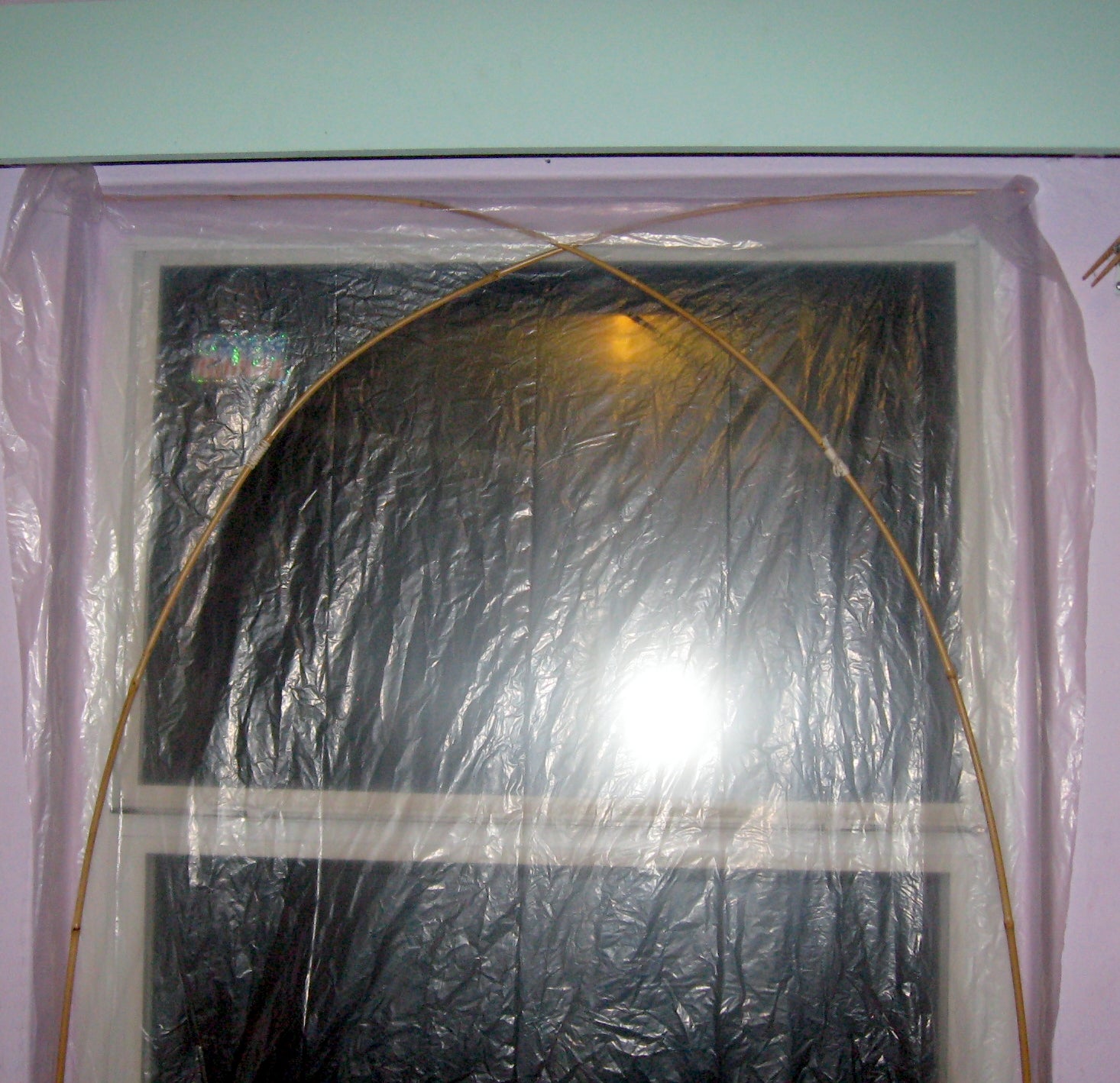 Hang Plastic Film Over Windows Without Tape