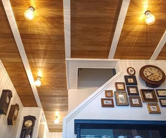 Plywood Plank Ceiling