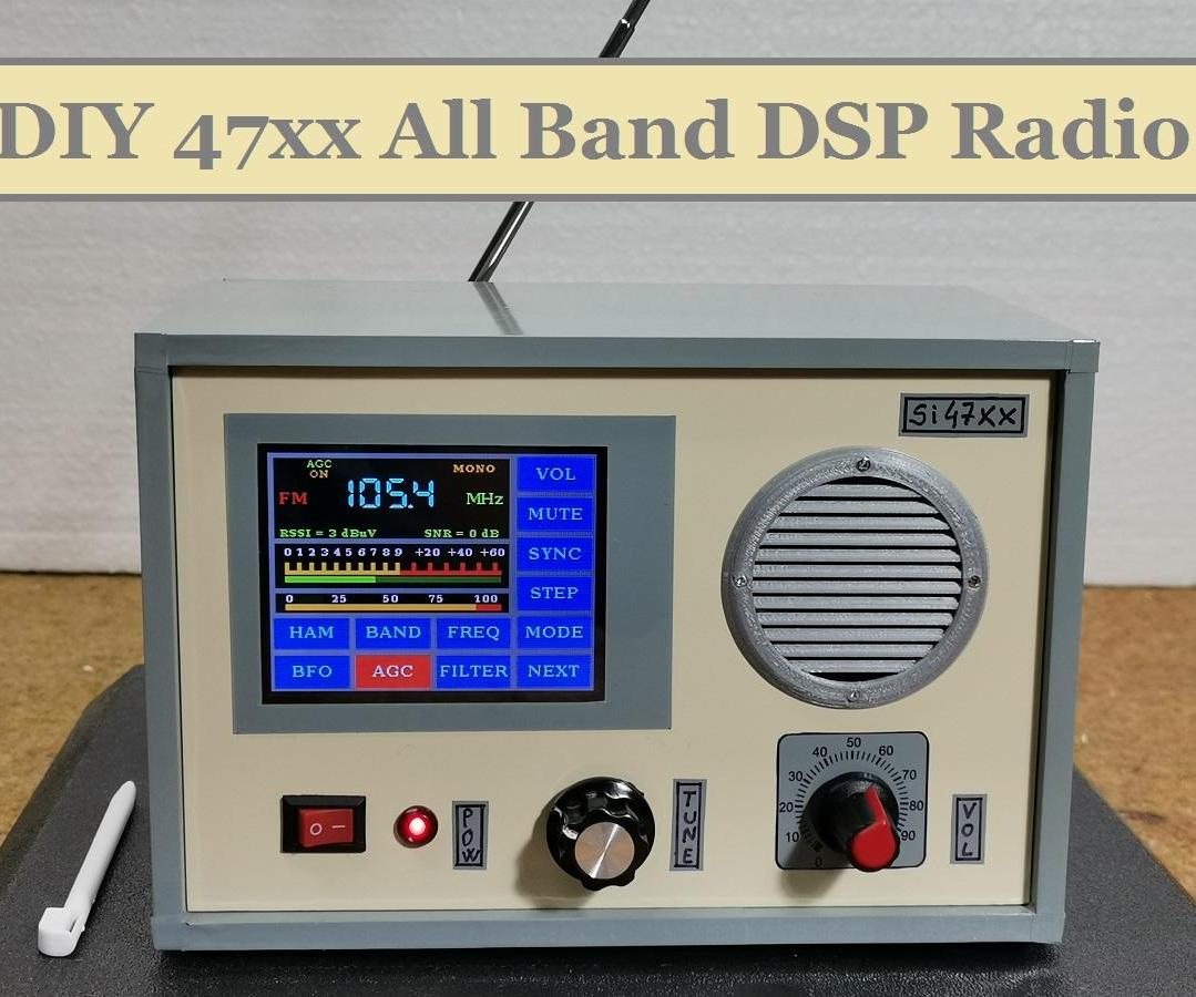 DIY Si47xx All Band DSP Radio With 2.8 Inch Touch TFT Display