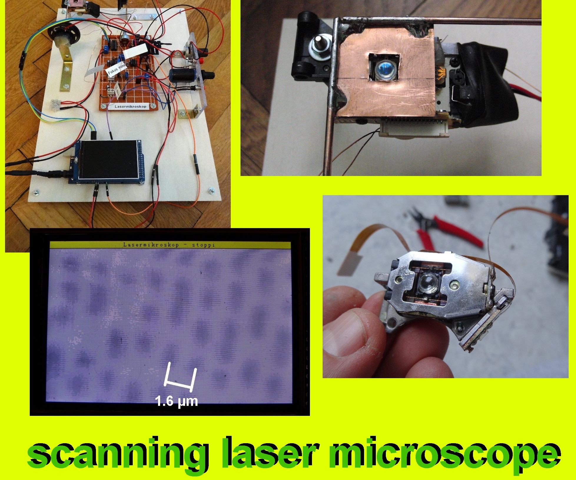 Scanning Laser Microscope With Arduino