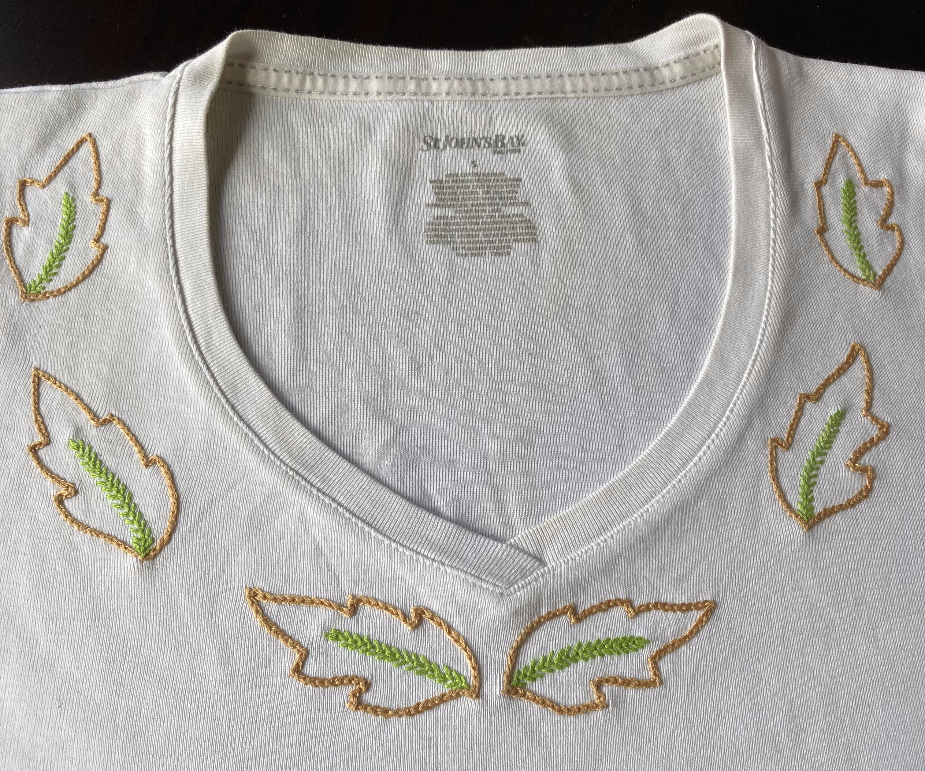 Handmade Embroidery on T-Shirt