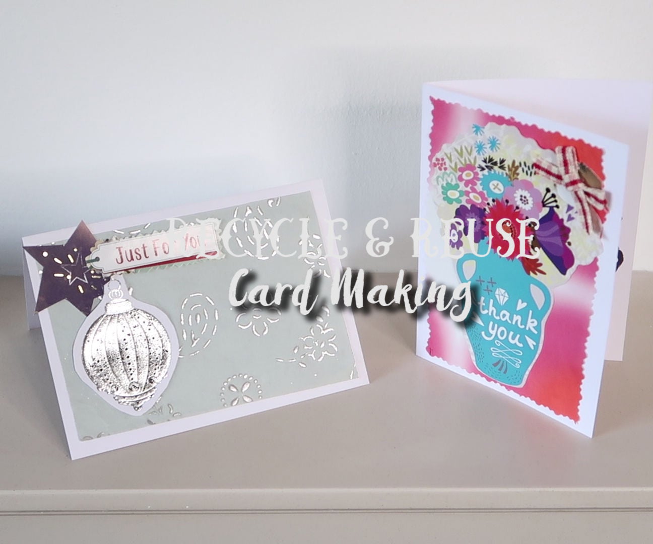How to Create Cards by Recycling & Reusing Old Cards