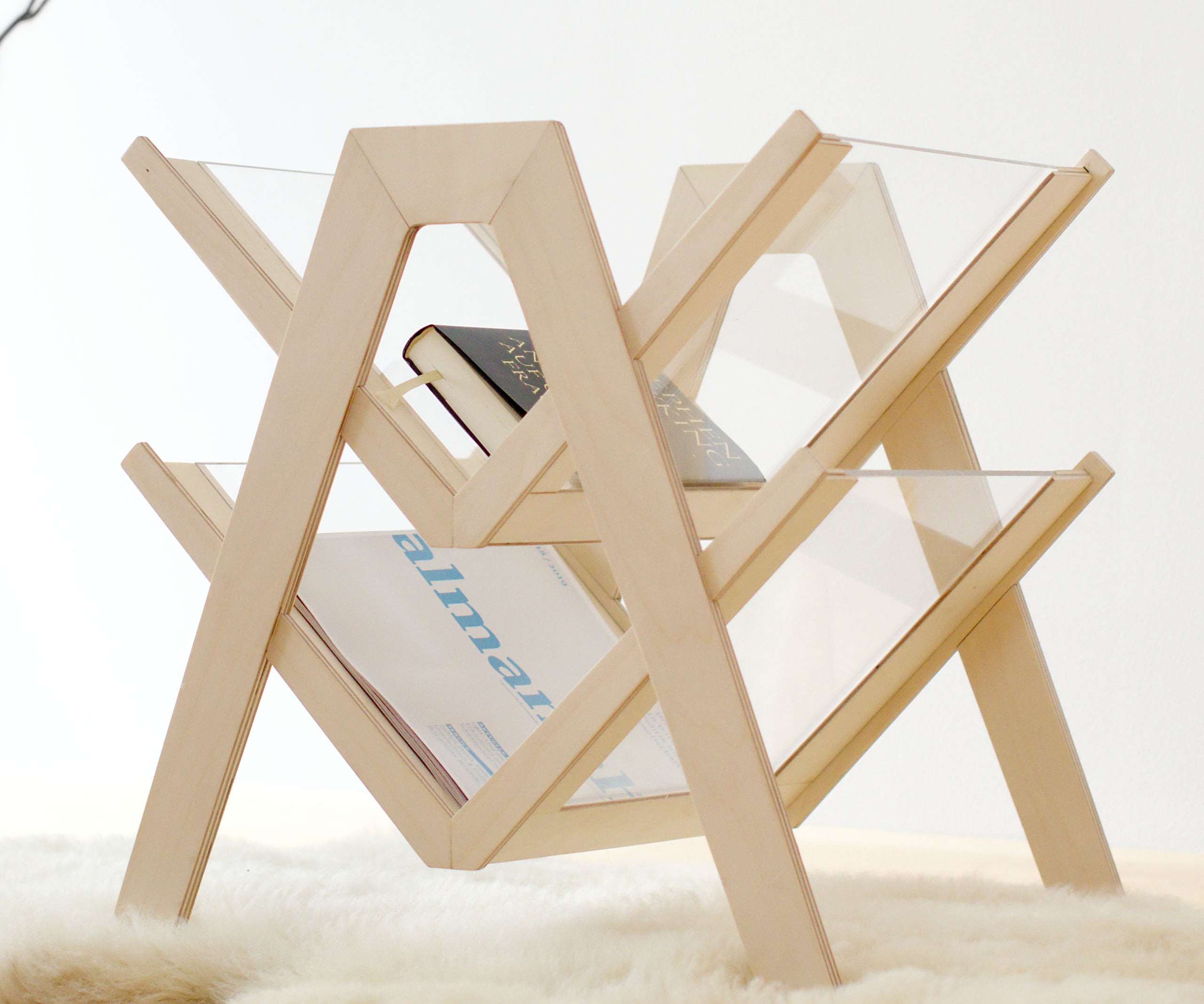 Make a Wooden Magazine Rack With a Laser Cutter