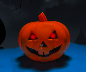 Scary Talking Pumpkin