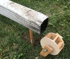 Water Wheel for Rain Downspout