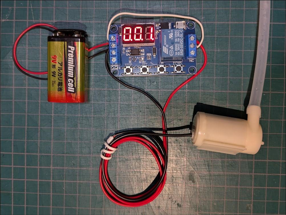 Low-cost Automatic Watering System by Automation Relay Module