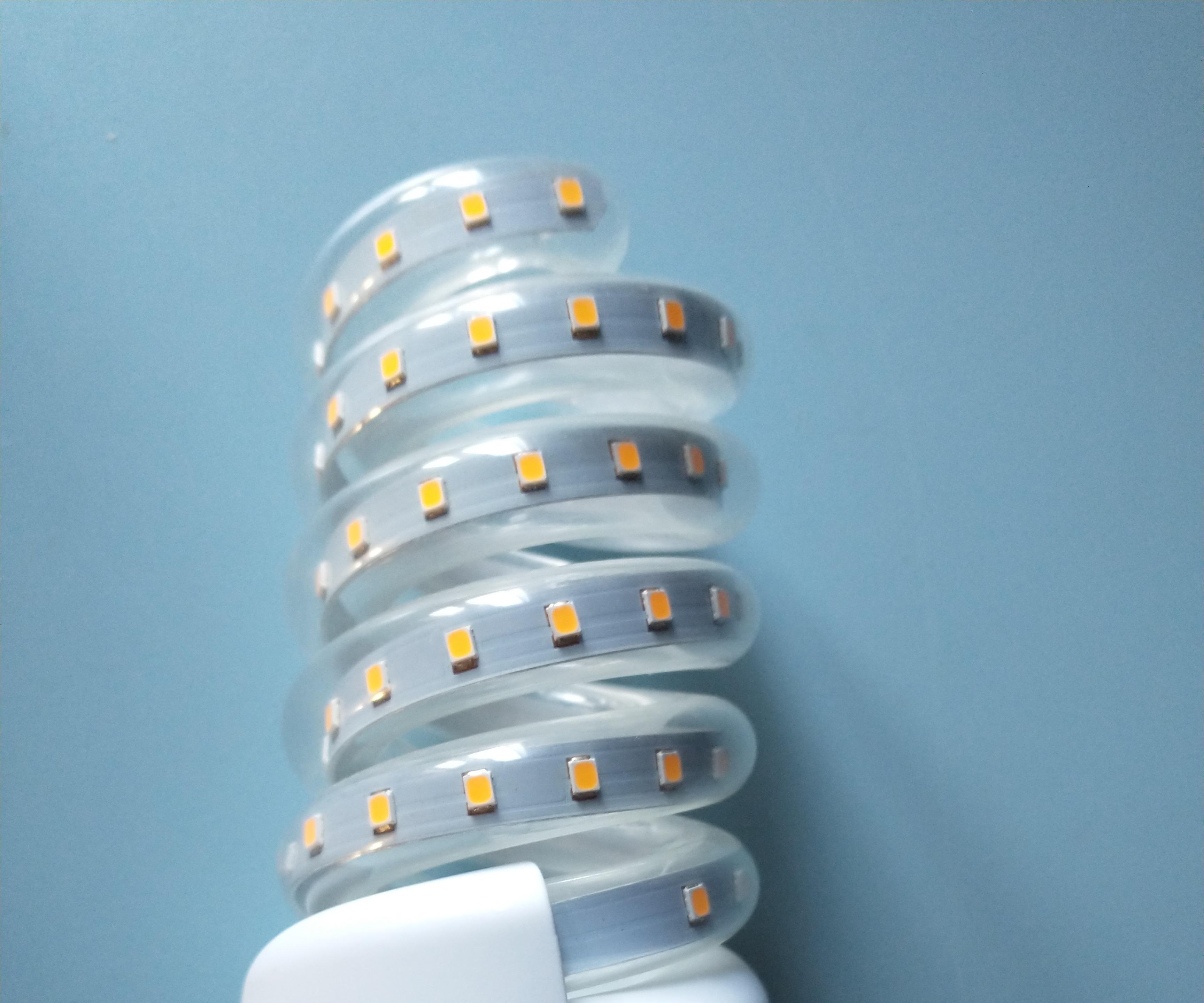 HOW to Recycle the LED Strips of a Spiral LED Bulb (a “reverse Engineering” Study of a Commercial LED Bulb)